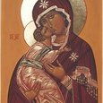 Vierge de Vladimir 27/36 cm